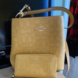 Coach Shoulder Bag and Matching Wallet